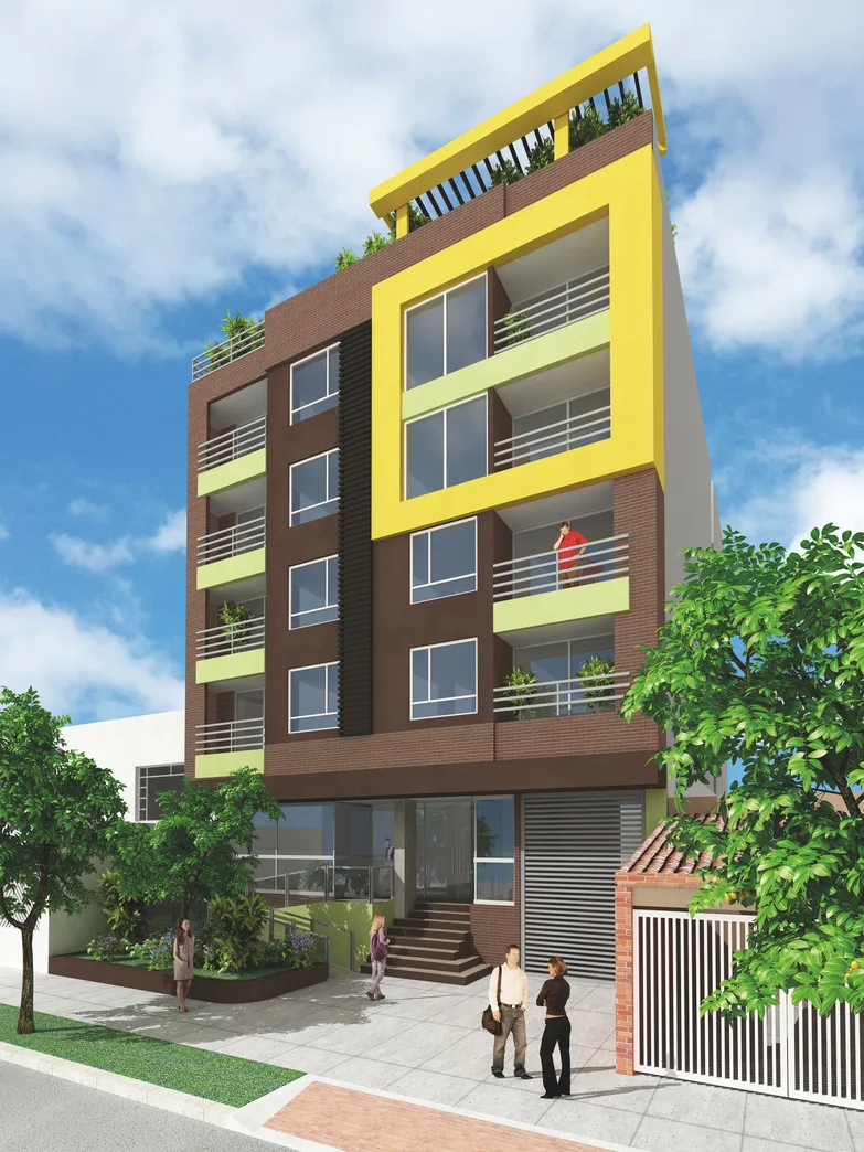 Render del Edificio Bilbao, edificio de apartamentos en Bogotá