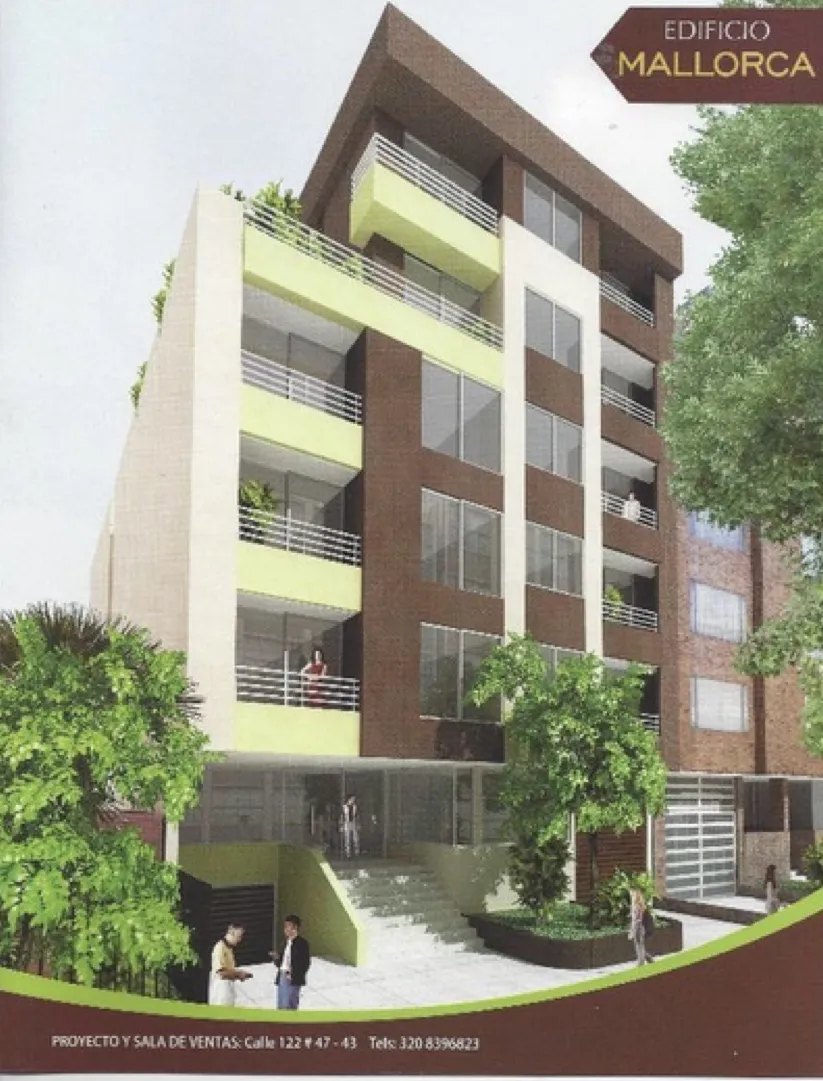 Render del Edificio Mallorca, vivienda multifamiliar en Bogotá